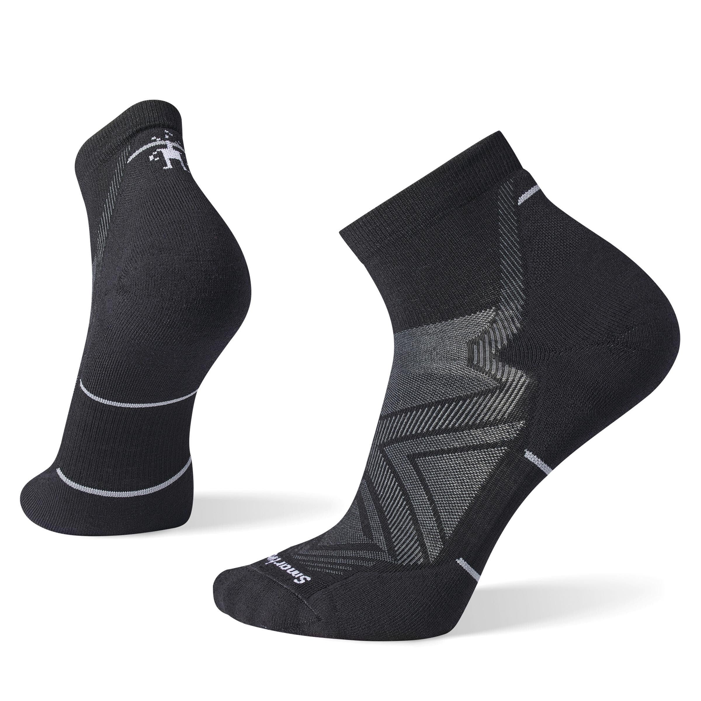 Smartwool Run Targeted Cushion Ankle Unisex - Black - Frontrunner Colombo